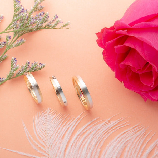 Angerosa Wedding Band Pair AR501-AR502-AR503