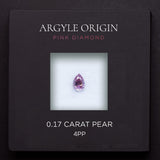 0.17ct 4PP Pear Argyle Pink Diamond