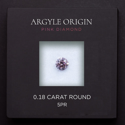 0.18ct 5PR 圓形 Argyle 粉紅鑽