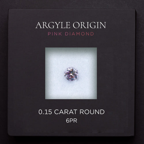 0.15ct 6PR 圓形 Argyle 粉紅鑽