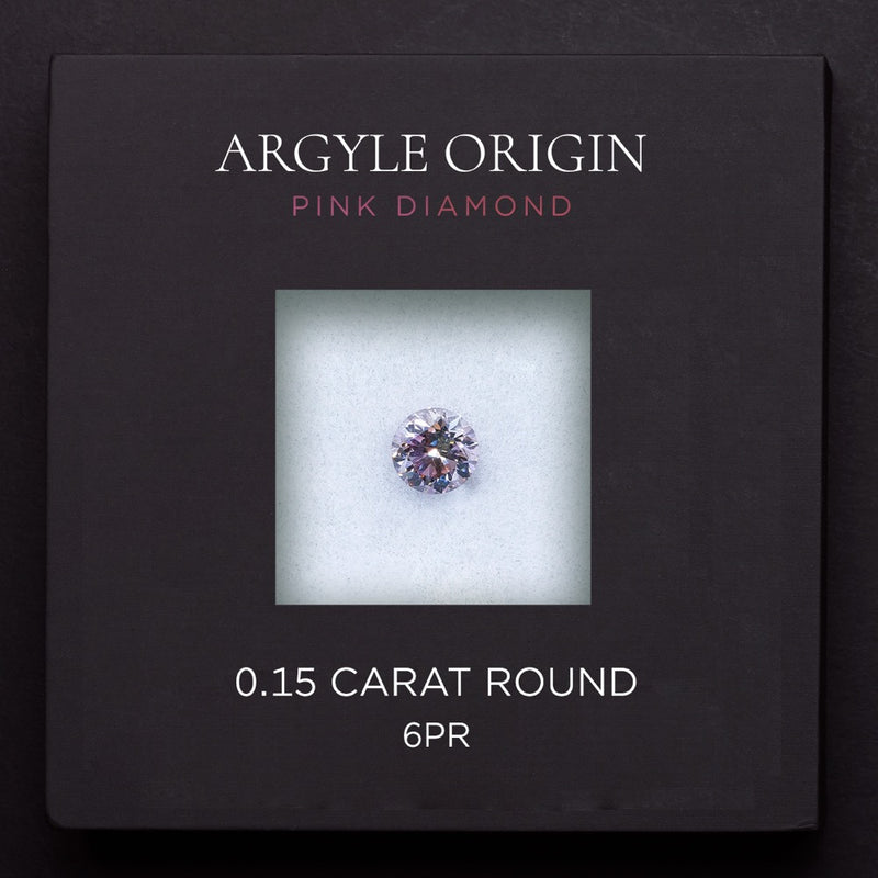 0.15ct 6PR 圓形 Argyle 粉紅鑽