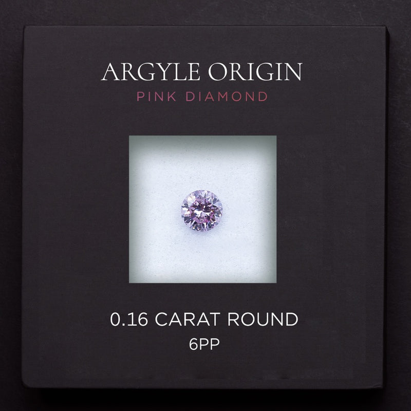 0.16ct 6PP 圓形 Argyle 粉紅鑽