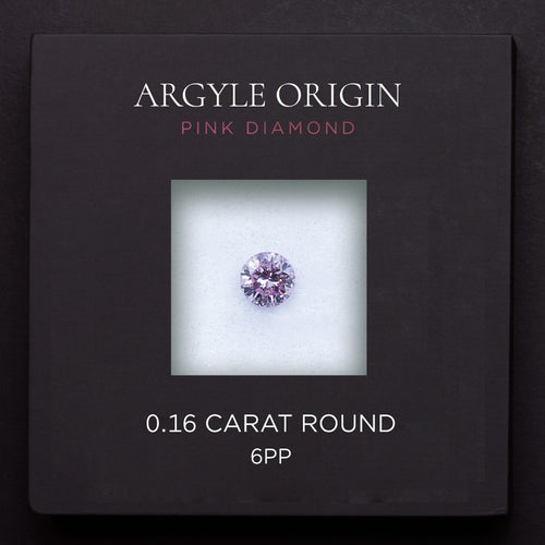 0.16ct 6PP 圓形 Argyle 粉紅鑽