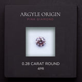 0.28ct 4PR Round Argyle Pink Diamond