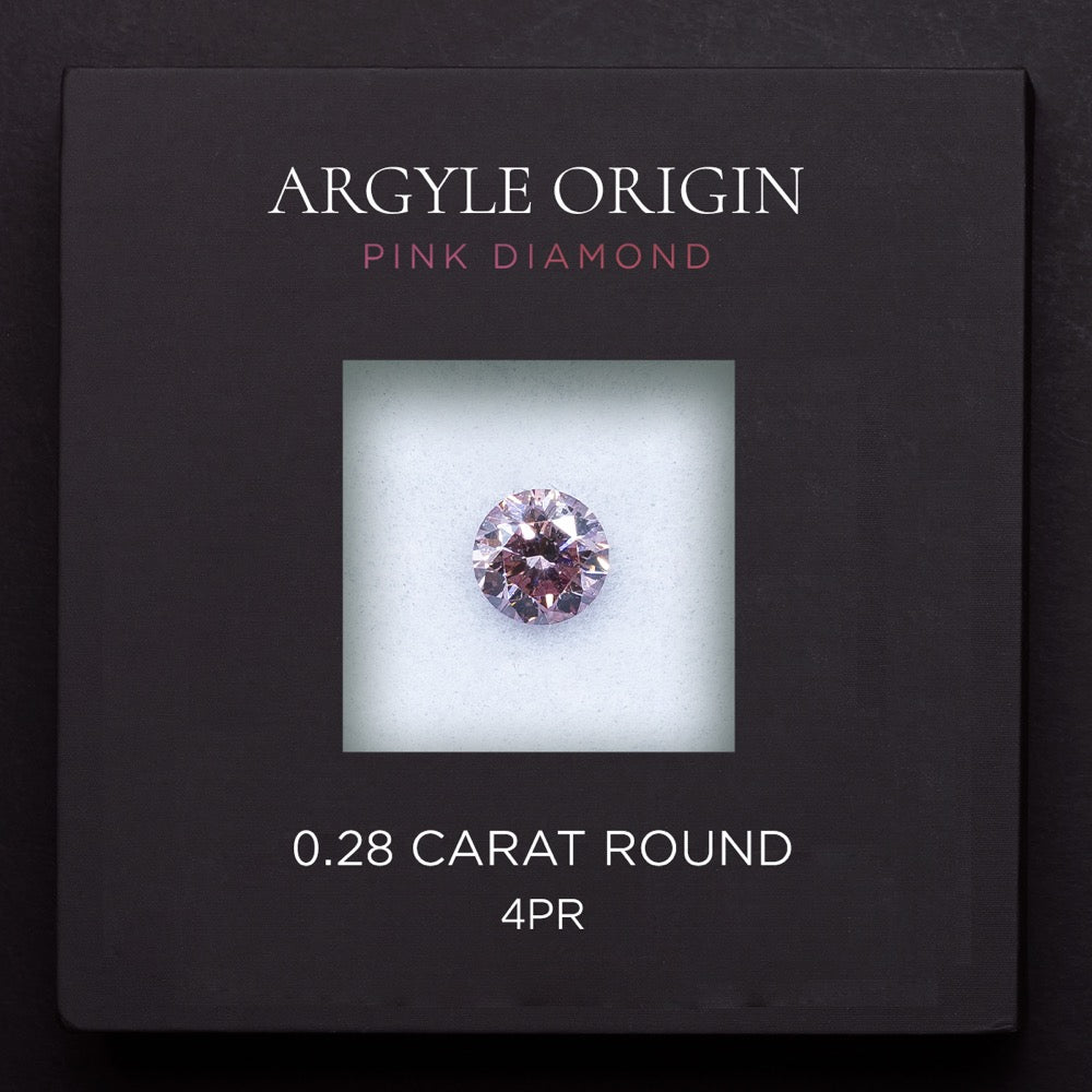 0.28ct 4PR 圓形 Argyle 粉紅鑽