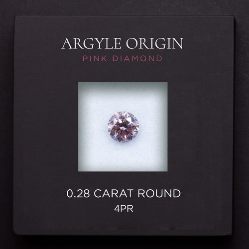 0.28ct 4PR 圓形 Argyle 粉紅鑽