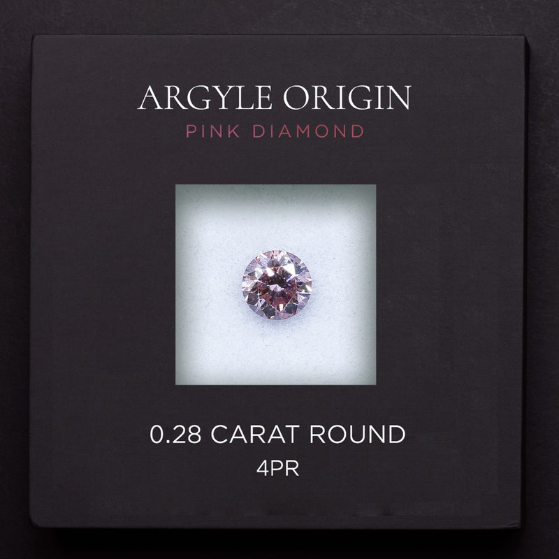 0.28ct 4PR 圓形 Argyle 粉紅鑽