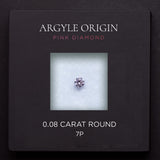 0.08ct 7P 圓形 Argyle 粉紅鑽