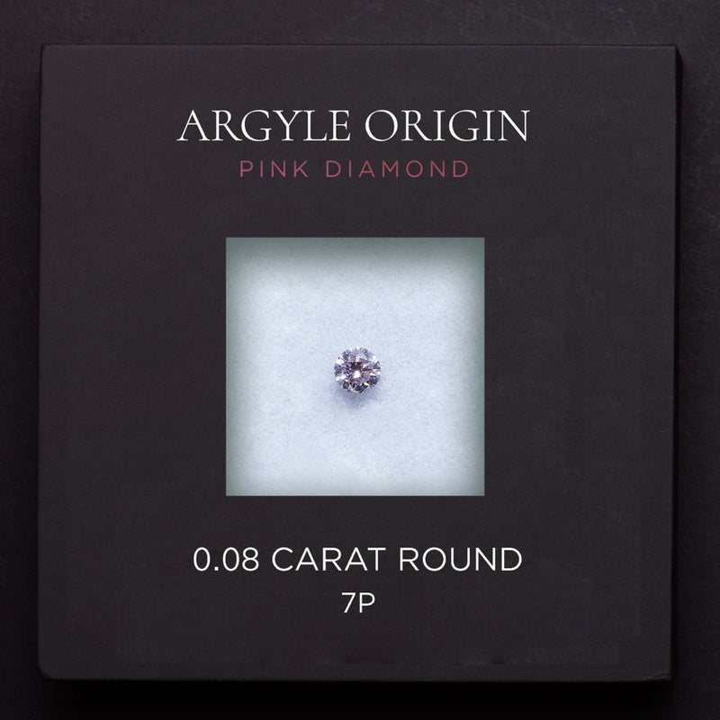 0.08ct 7P 圓形 Argyle 粉紅鑽