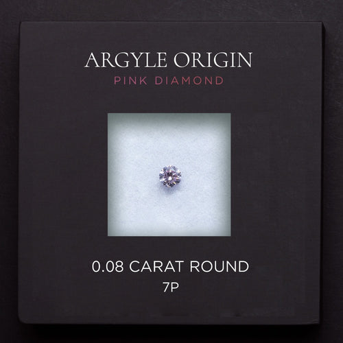0.08ct 7P 圓形 Argyle 粉紅鑽