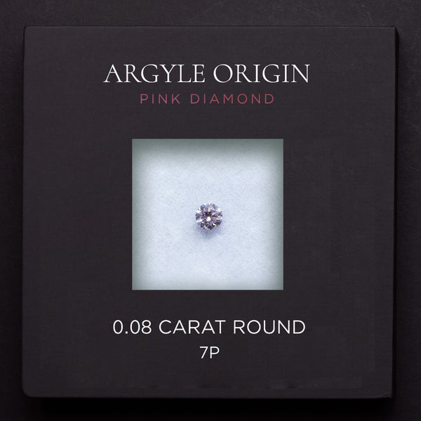 0.08ct 7P 圓形 Argyle 粉紅鑽