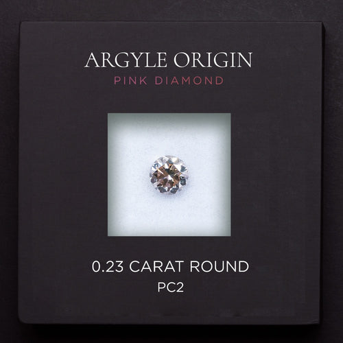 0.23ct PC2 圓形 Argyle 粉紅鑽