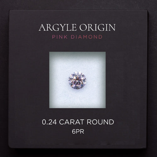 0.24ct 6PR 圓形 Argyle 粉紅鑽
