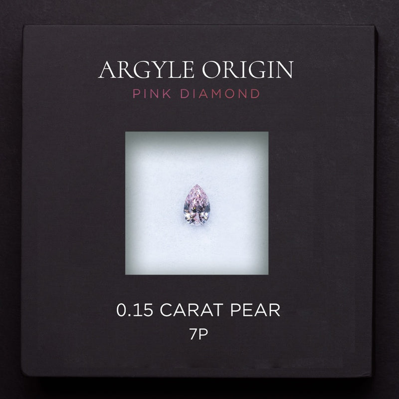 0.15ct 7P 梨形 Argyle 粉紅鑽