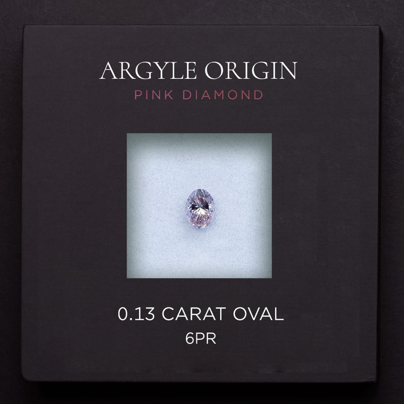 0.13ct 6PR 橢圓形 Argyle 粉紅鑽