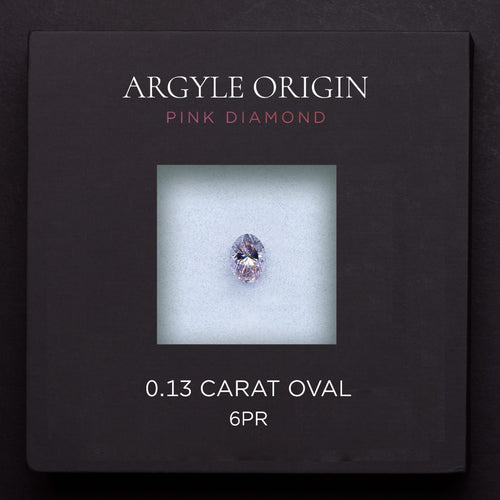 0.13ct 6PR 橢圓形 Argyle 粉紅鑽