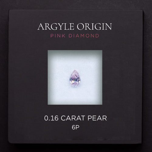 0.16ct 6P 梨形 Argyle 粉紅鑽