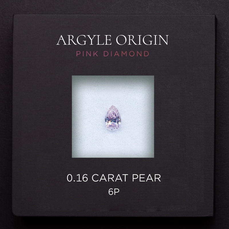 0.16ct 6P 梨形 Argyle 粉紅鑽