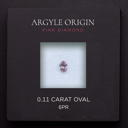 0.11ct 6PR 橢圓形 Argyle 粉紅鑽