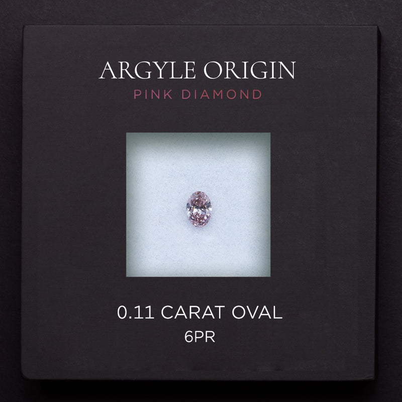 0.11ct 6PR 橢圓形 Argyle 粉紅鑽