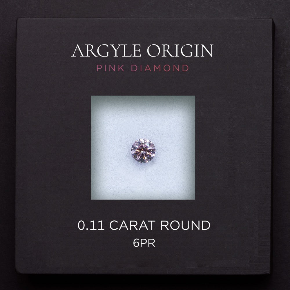 0.11ct 6PR 圓形 Argyle 粉紅鑽