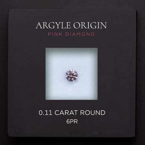 0.11ct 6PR 圓形 Argyle 粉紅鑽