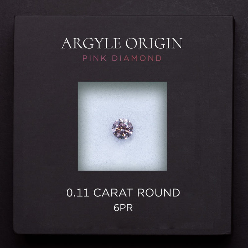 0.11ct 6PR 圓形 Argyle 粉紅鑽