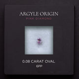 0.08ct 6PP 橢圓形 Argyle 粉紅鑽