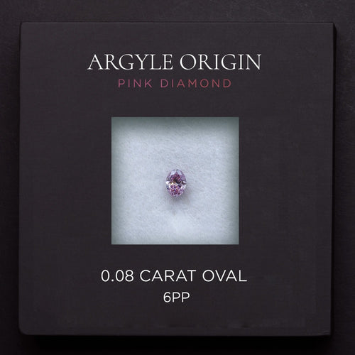 0.08ct 6PP 橢圓形 Argyle 粉紅鑽