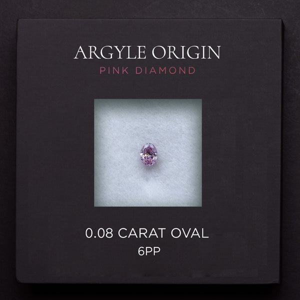 0.08ct 6PP 橢圓形 Argyle 粉紅鑽