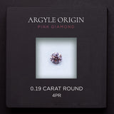 0.19ct 4PR Round Argyle Pink Diamond