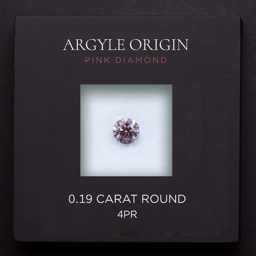 0.19ct 4PR 圓形 Argyle 粉紅鑽