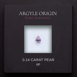0.14ct 6P Pear Argyle Pink Diamond