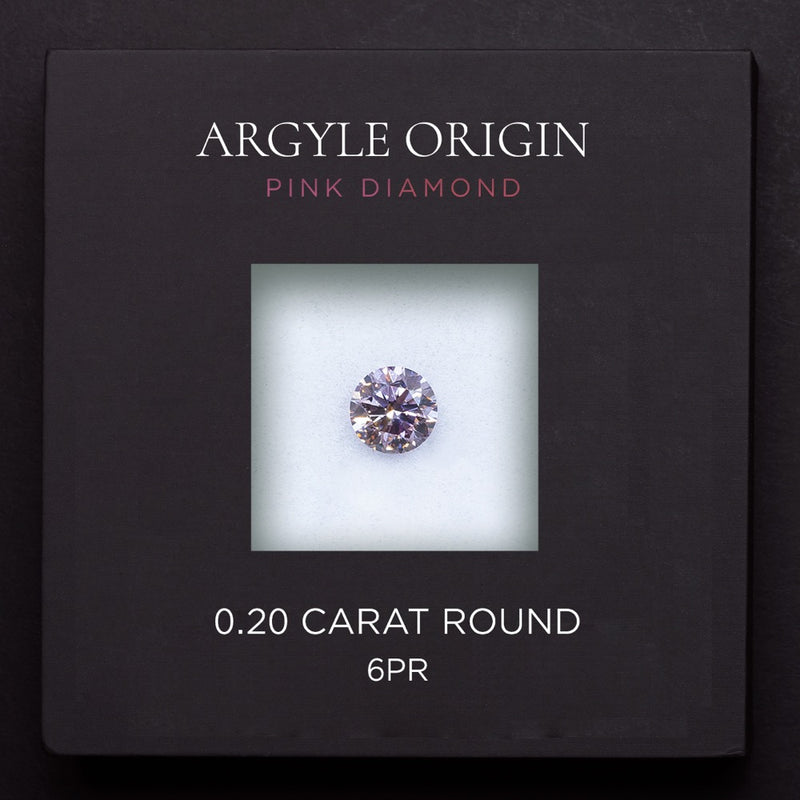 0.20ct 6PR 圓形 Argyle 粉紅鑽