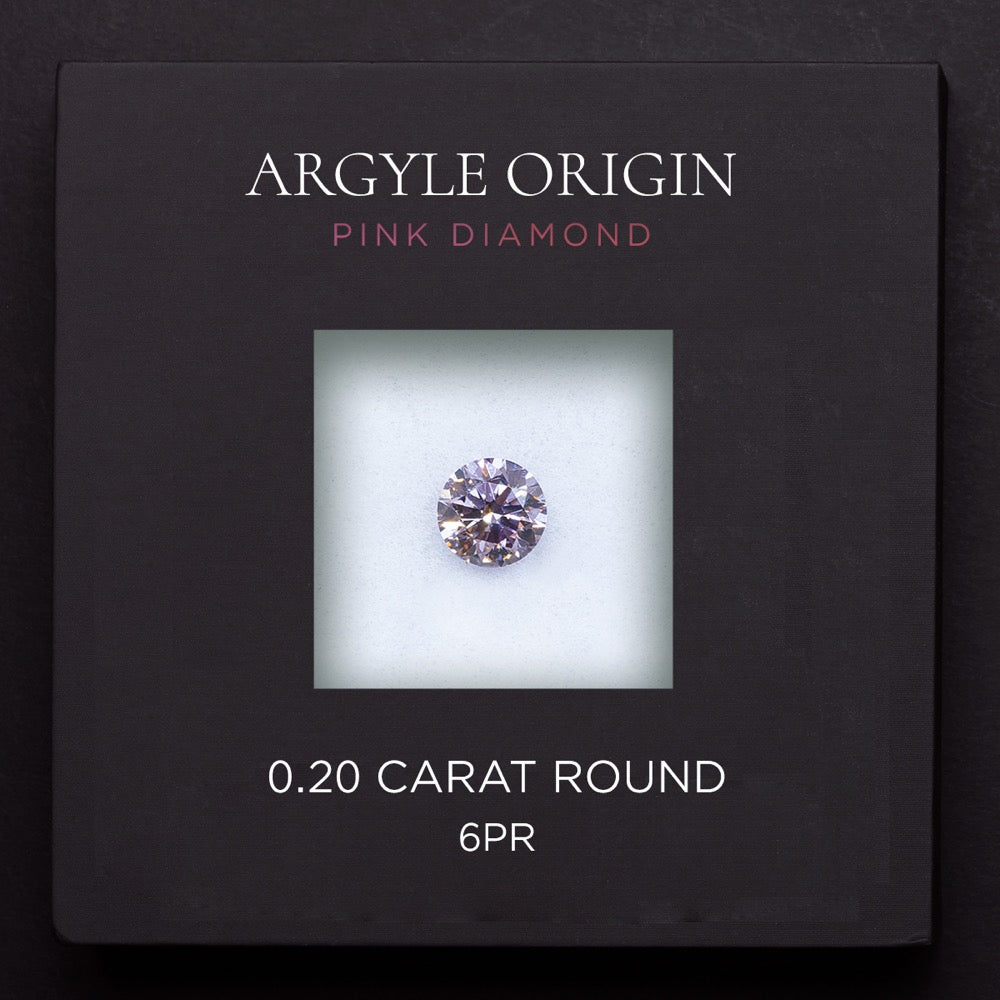 0.20ct 6PR 圓形 Argyle 粉紅鑽