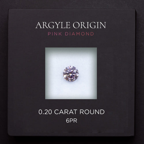 0.20ct 6PR 圓形 Argyle 粉紅鑽