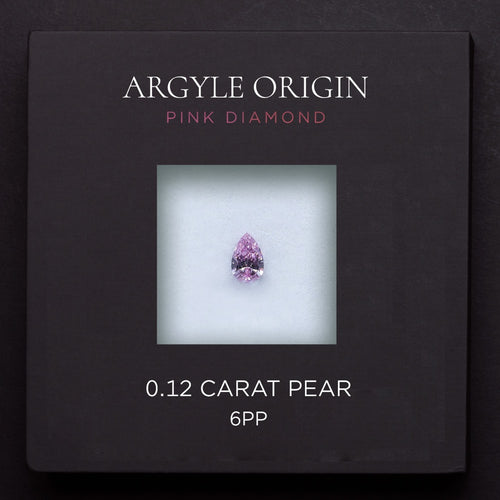 0.12ct 6PP 梨形 Argyle 粉紅鑽