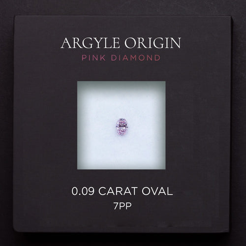 0.09ct 7PP 橢圓形 Argyle 粉紅鑽