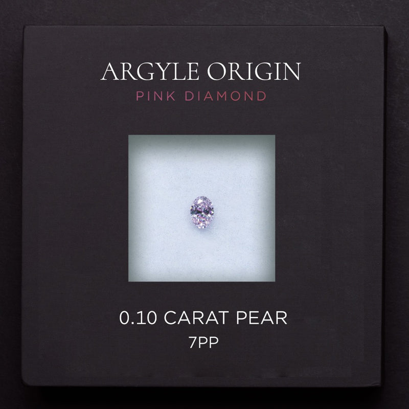 0.10ct 7PP 橢圓形 Argyle 粉紅鑽
