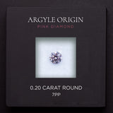 0.20ct 7PP 圓形 Argyle 粉紅鑽