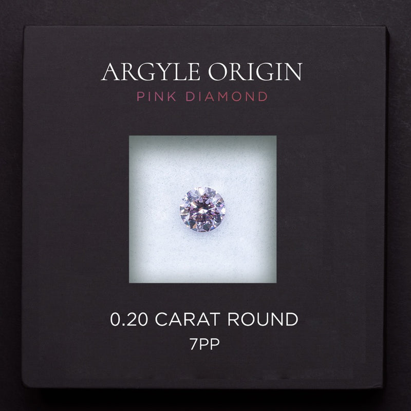0.20ct 7PP 圓形 Argyle 粉紅鑽