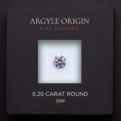 0.20ct 7PP 圓形 Argyle 粉紅鑽