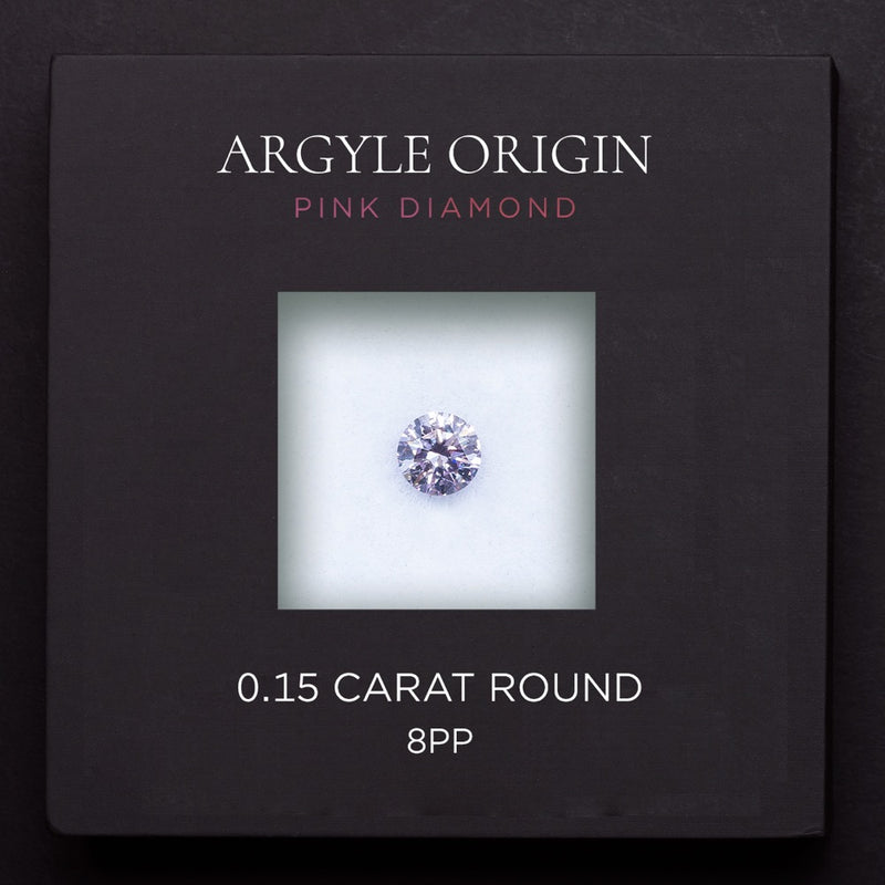 0.15ct 8PP 圓形 Argyle 粉紅鑽