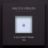 0.10ct 7PP 梨形 Argyle 粉紅鑽