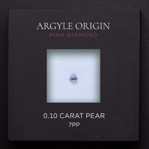 0.10ct 7PP 梨形 Argyle 粉紅鑽