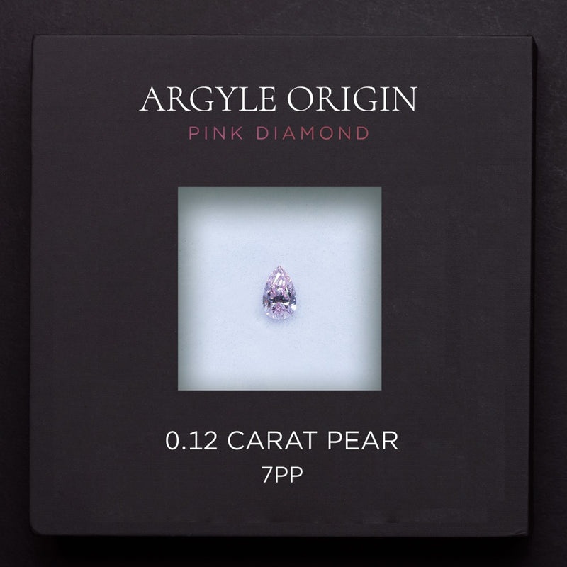 0.12ct 7PP 梨形 Argyle 粉紅鑽