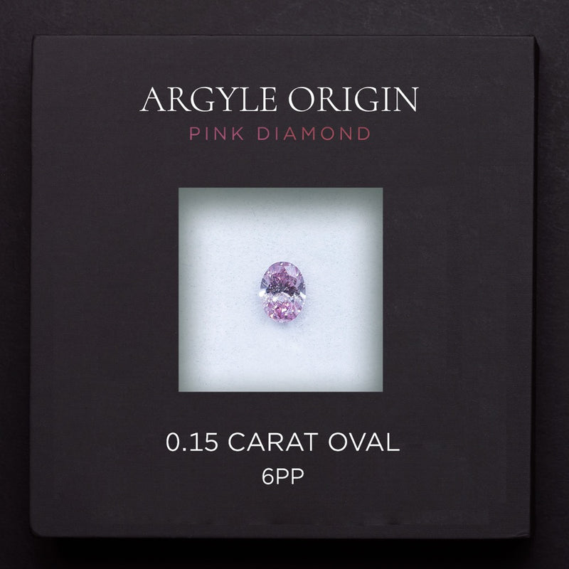 0.15ct 6PP 橢圓形 Argyle 粉紅鑽