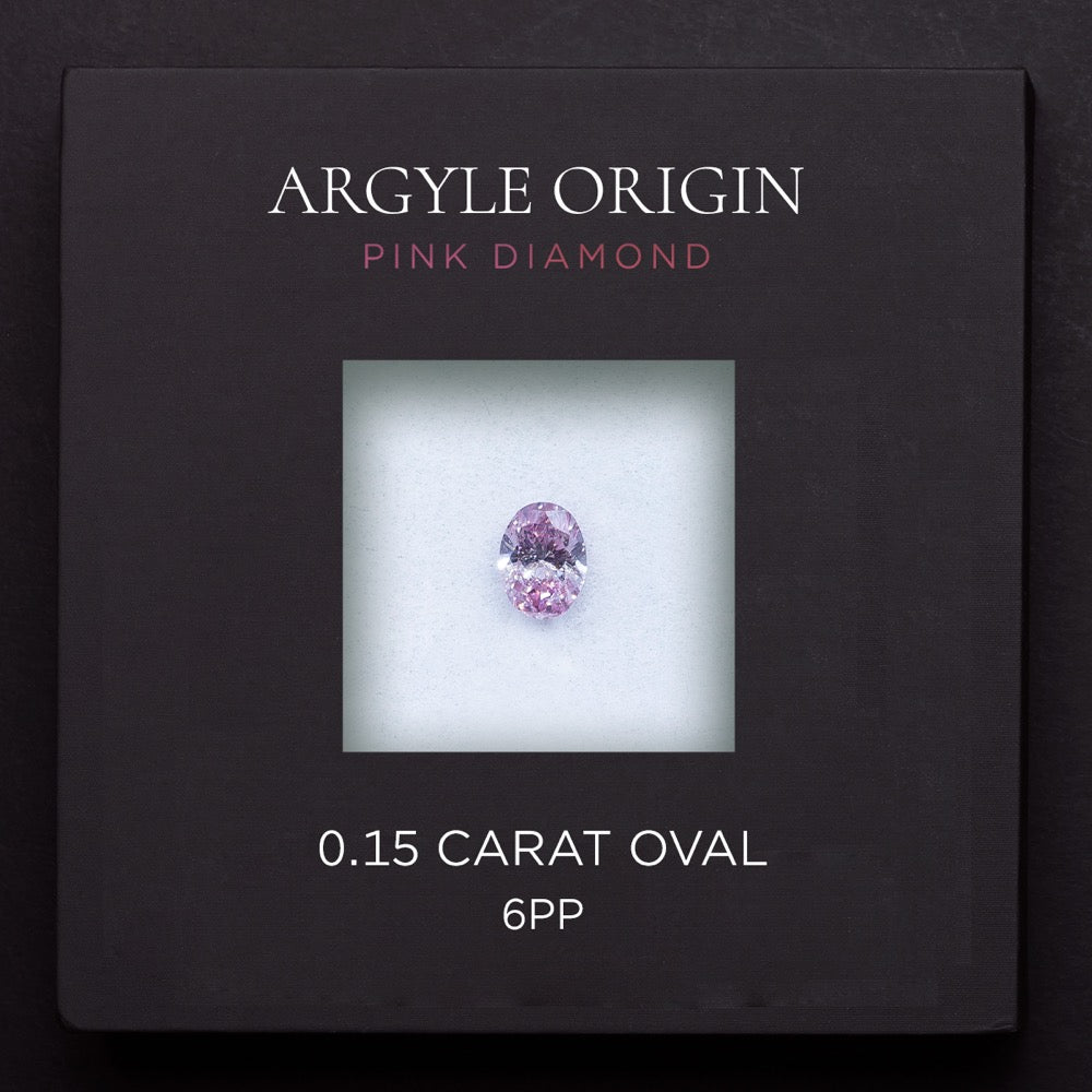 0.15ct 6PP 橢圓形 Argyle 粉紅鑽