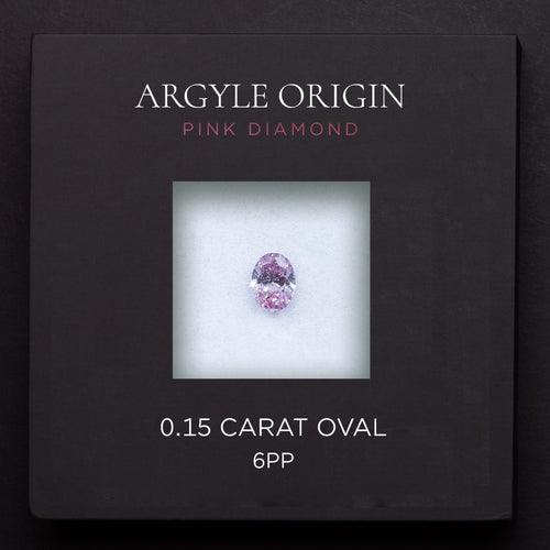 0.15ct 6PP 橢圓形 Argyle 粉紅鑽