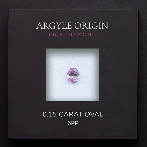 0.15ct 6PP 橢圓形 Argyle 粉紅鑽